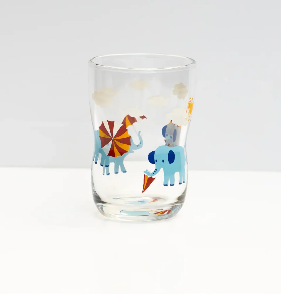 Small 'Hide & Seek' Elephant kids glass boxed 130ml - Image 6