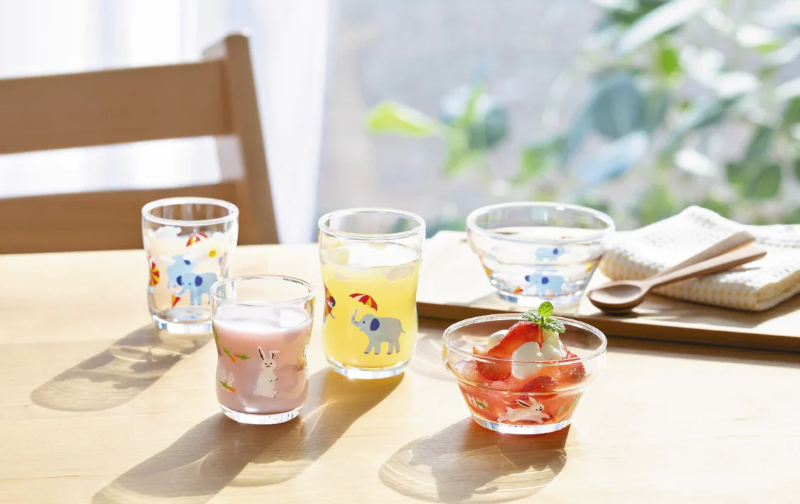 Small 'Hide & Seek' Elephant kids glass boxed 130ml - Image 7