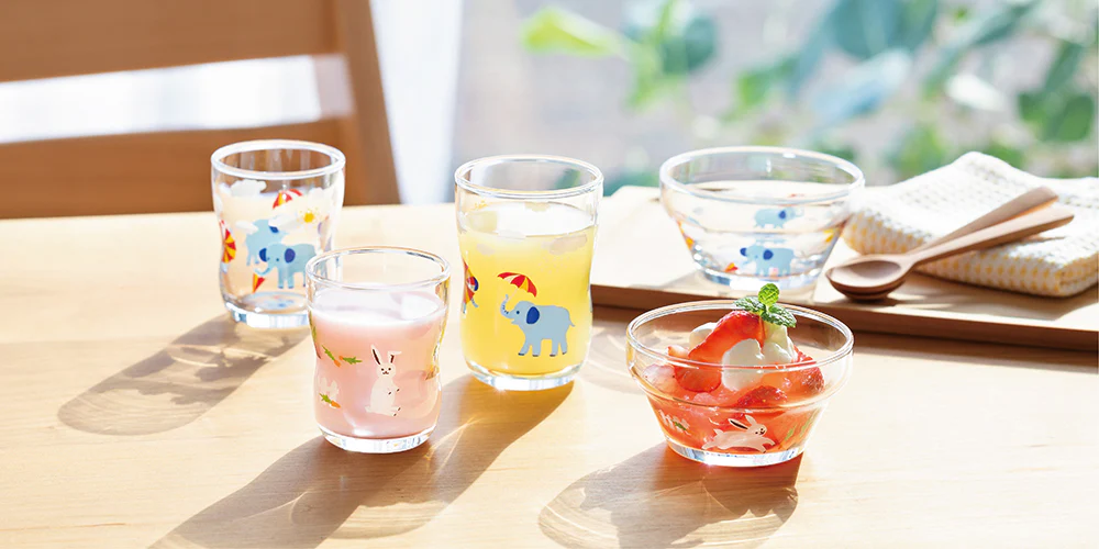 Small 'Hide & Seek' Rabbit kids glass boxed 130ml - Image 3