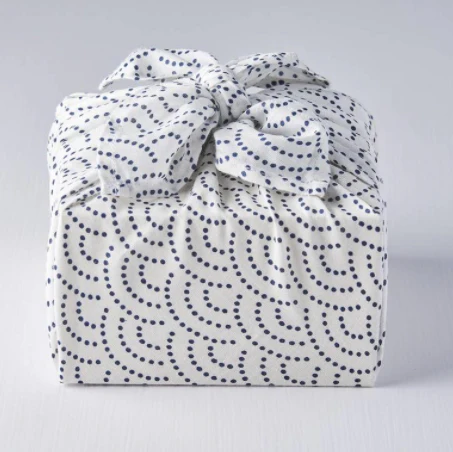 White large Furoshiki wrap white 75cm - Image 4