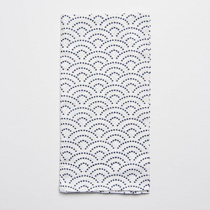 White reusable Furoshiki wrap 55cm - Image 3