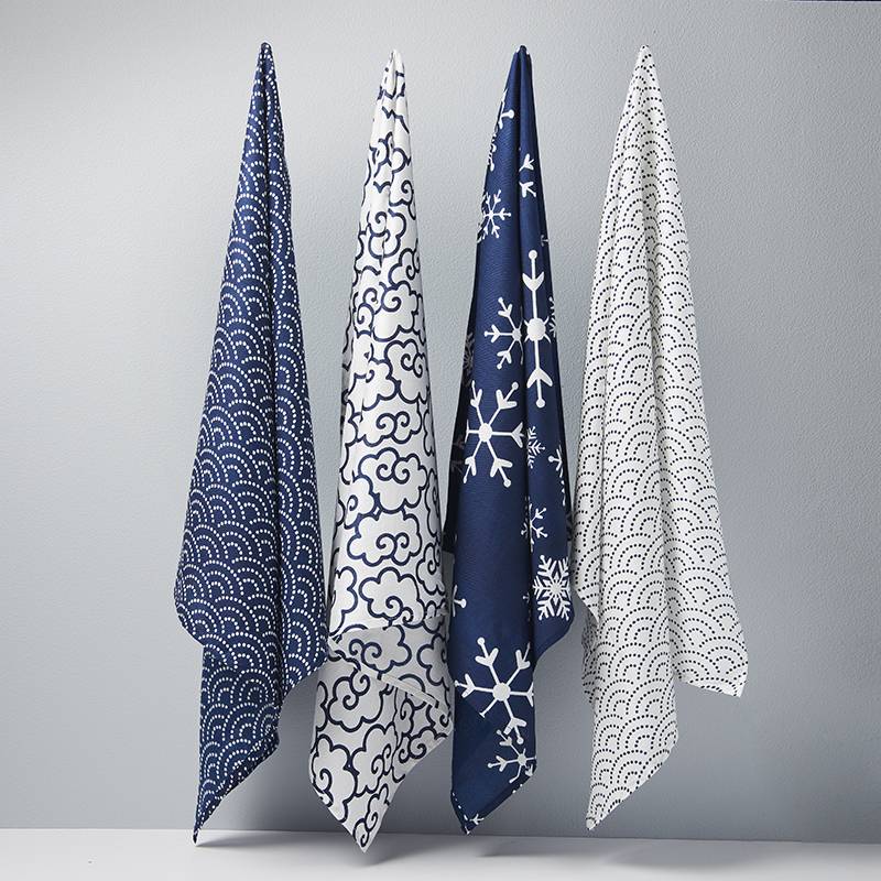 White reusable Furoshiki wrap 55cm - Image 5