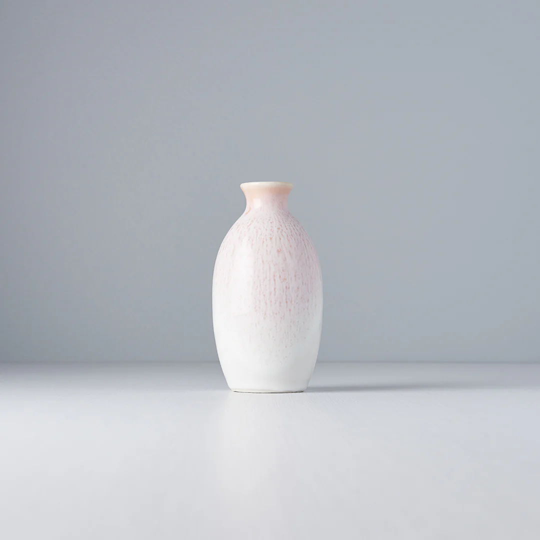 Sake jug white and pink 300ml - Image 3
